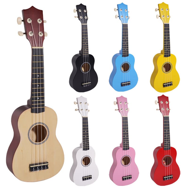 Small ukulele with a score for beginners, guitar, musical instruments, 21 inch, early education