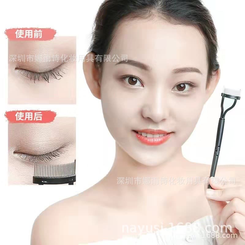 Cross -border explosion, portable eyelashes comb, steel, eyelashes, eyelashes, correction eyebrow brush beauty makeup tool 5