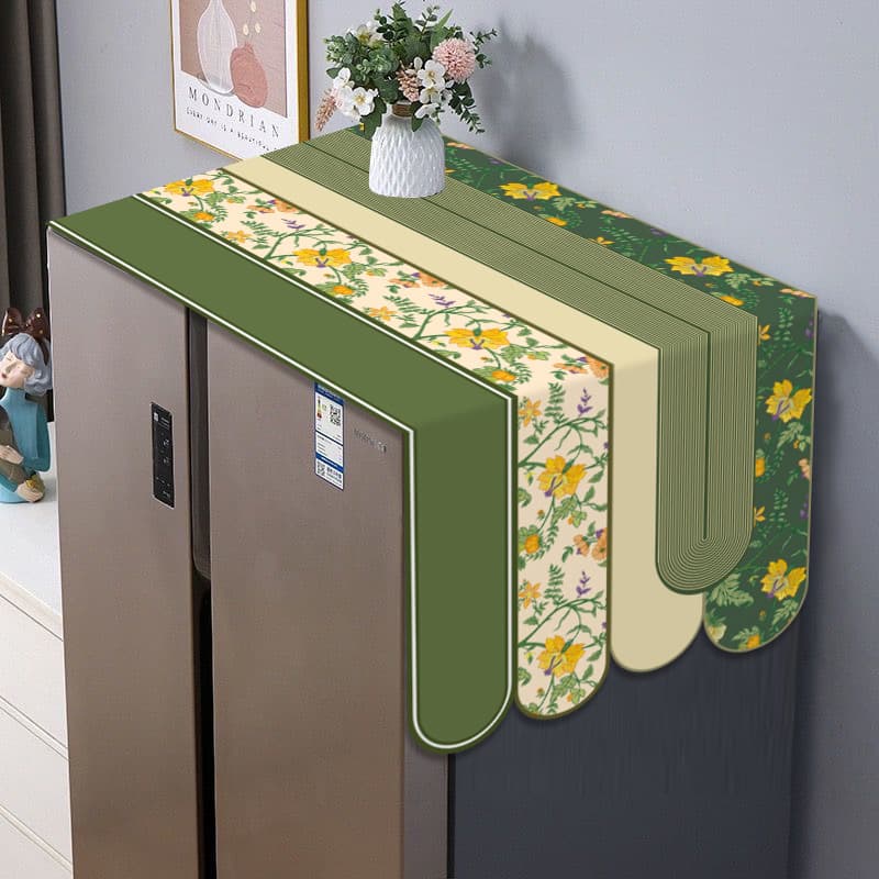 Manufacturer refrigerator dust cover double door single door refrigerator towel cover refrigerator cover cartoon microwave oven cover full cover cloth 2