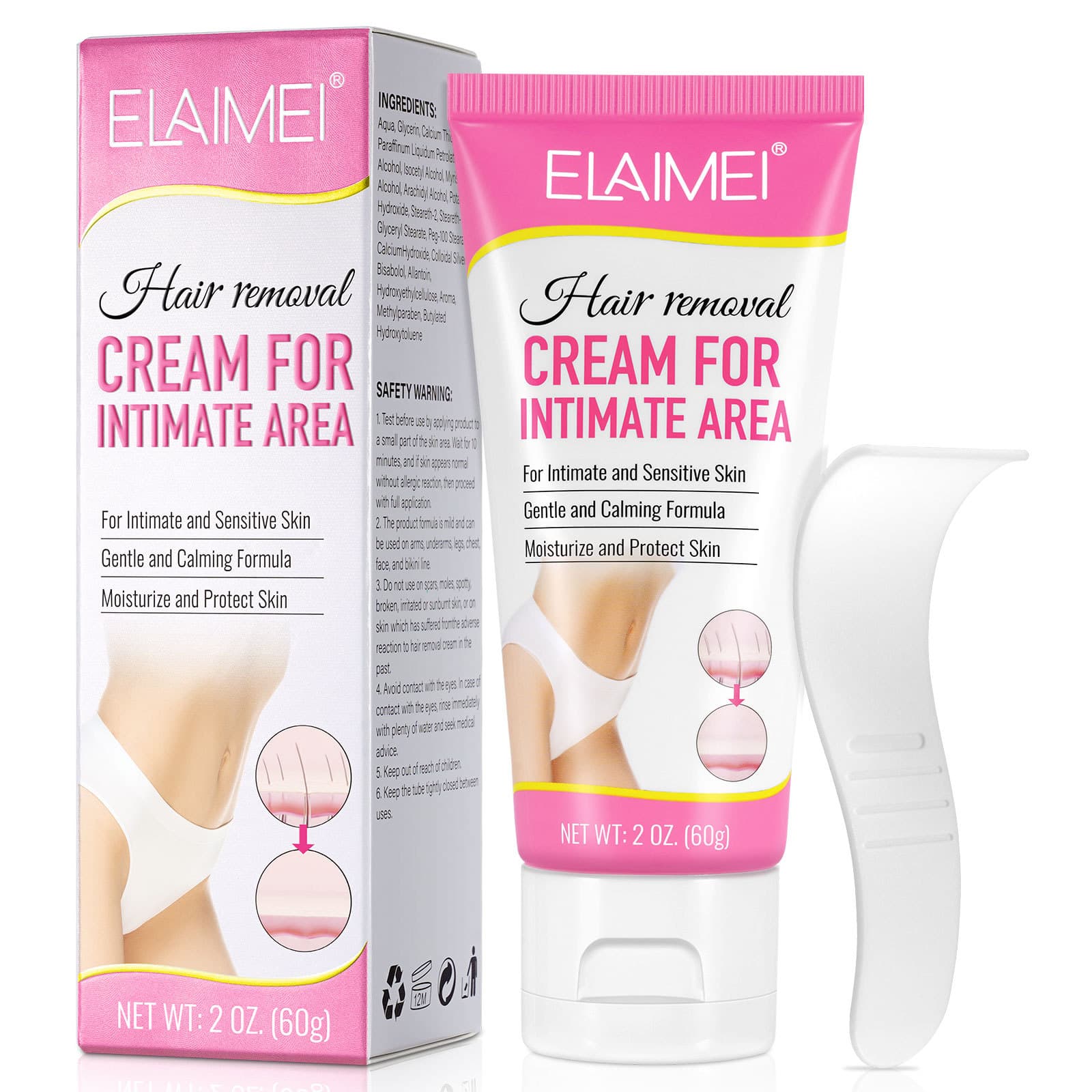 ELAIMEI HAIR REMOVAL CREAM FOR INTIMATE AREA
