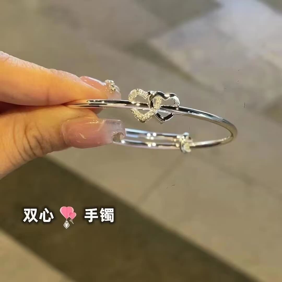 Small bell with bow, adjustable women's bracelet 3