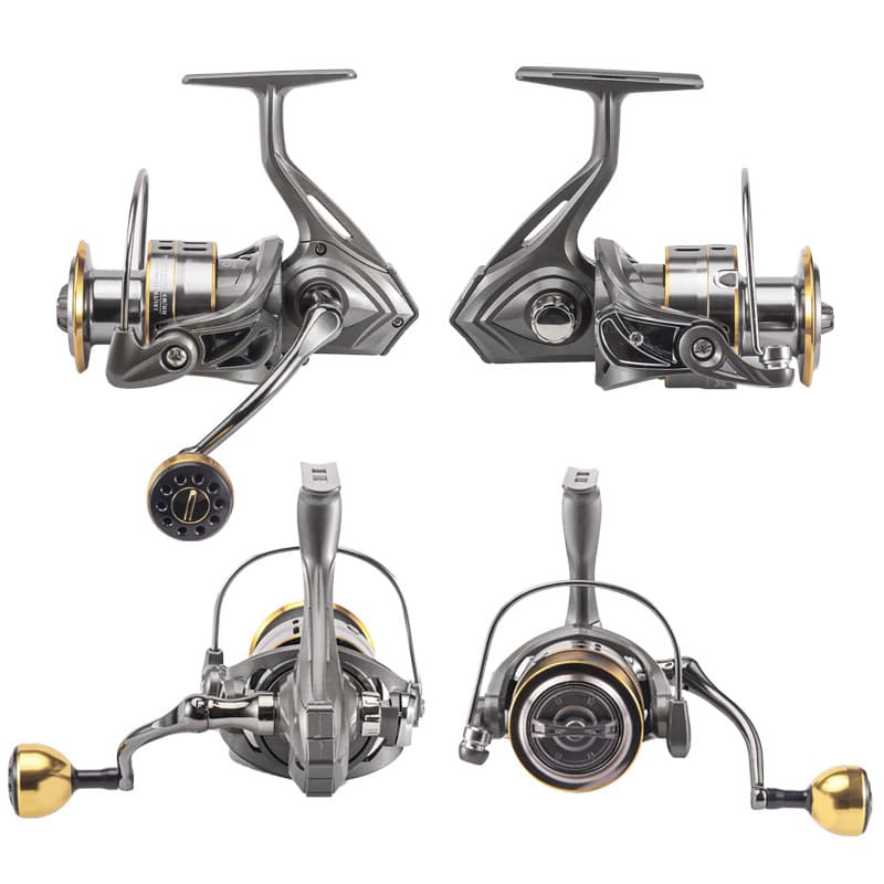 Carefully selected cross-border lure fishing reel spinning wheel all-metal long-range enlarged bevel line cup rock fishing reel wholesale 4