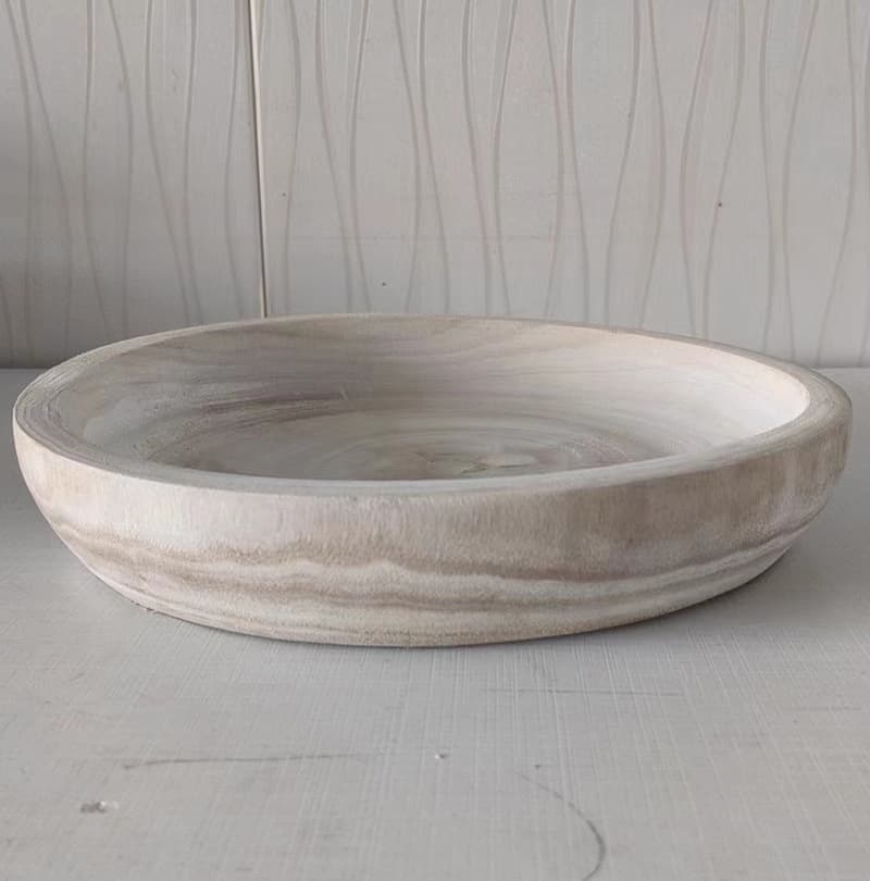 Factory supply straight hair Household Tongmu disc palpar storage disk ornaments jewelry plate circular plate water fruit plate wood 2
