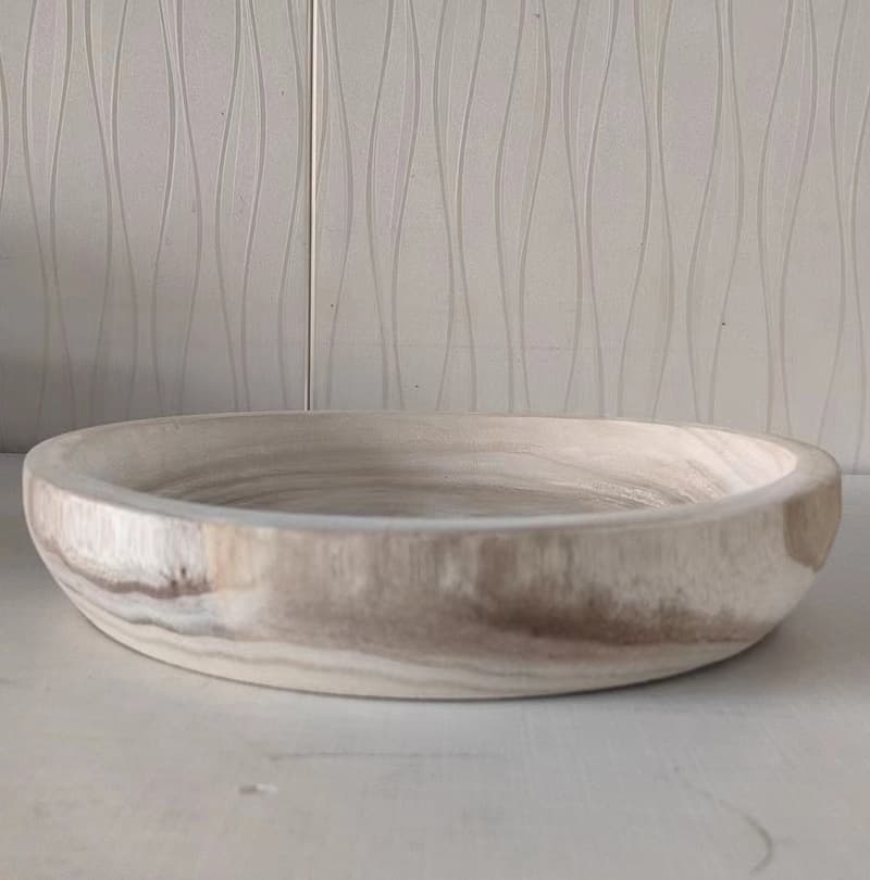 Factory supply straight hair Household Tongmu disc palpar storage disk ornaments jewelry plate circular plate water fruit plate wood 4