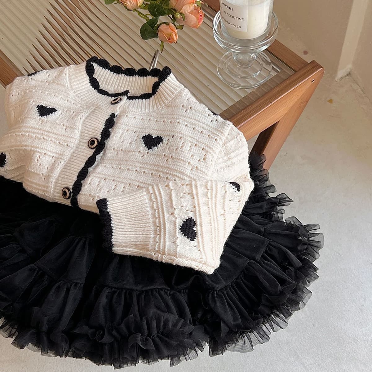 Sweater, autumn children's cardigan, knitted jacket, Korean style, western style 3