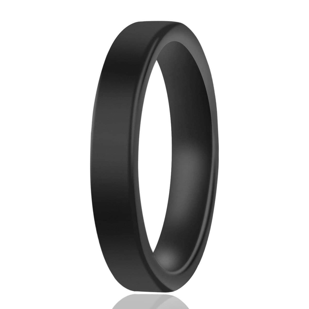 Fashionable black ring, direct factory sales, simple and elegant design, does not fade 5