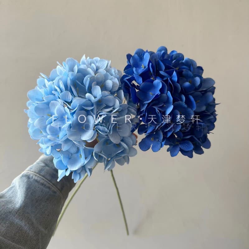 Wedding floral hydrangea 16cm home decoration and decorative decorative decorative props fake flower wedding hall roads lead to high flower materials 4