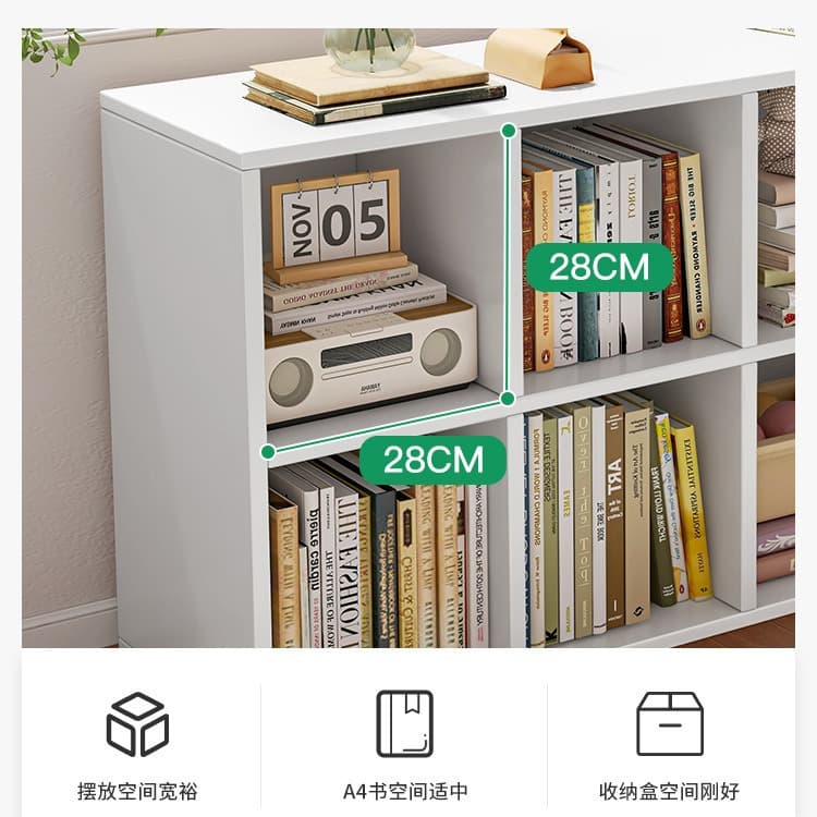 Living room bookcase Set up the floor -to -site dwarf cabinet Student storage cabinet combination cabinet storage cabinet bookshelf 4
