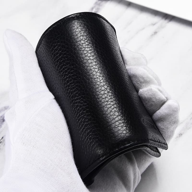 (Wholesale), men's short wallet, thin leather card holder, genuine leather, Collection Year 2026, simple and elegant design, cowhide 3