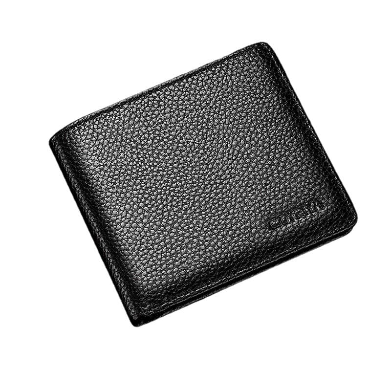 (Wholesale), men's short wallet, thin leather card holder, genuine leather, Collection Year 2026, simple and elegant design, cowhide 5