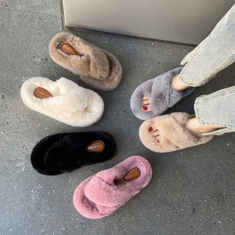 (Cross-border trading), (Wholesale), insulated demi-season slippers platform, plus size, heel height 7 cm, height increasing, suitable for outdoor wear 2
