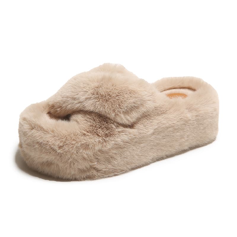 (Cross-border trading), (Wholesale), insulated demi-season slippers platform, plus size, heel height 7 cm, height increasing, suitable for outdoor wear 5