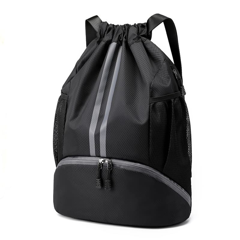 Basketball shoulder bag wet and dry separation for swimming, sports organizer bag, backpack for training for gym, drawstring 2