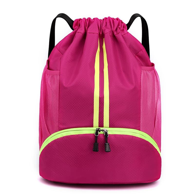 Basketball shoulder bag wet and dry separation for swimming, sports organizer bag, backpack for training for gym, drawstring 3