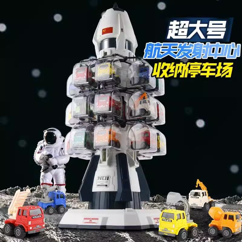 Children's realistic aerospace rocket, space parking, transport, toy car for boys, Birthday gift 2