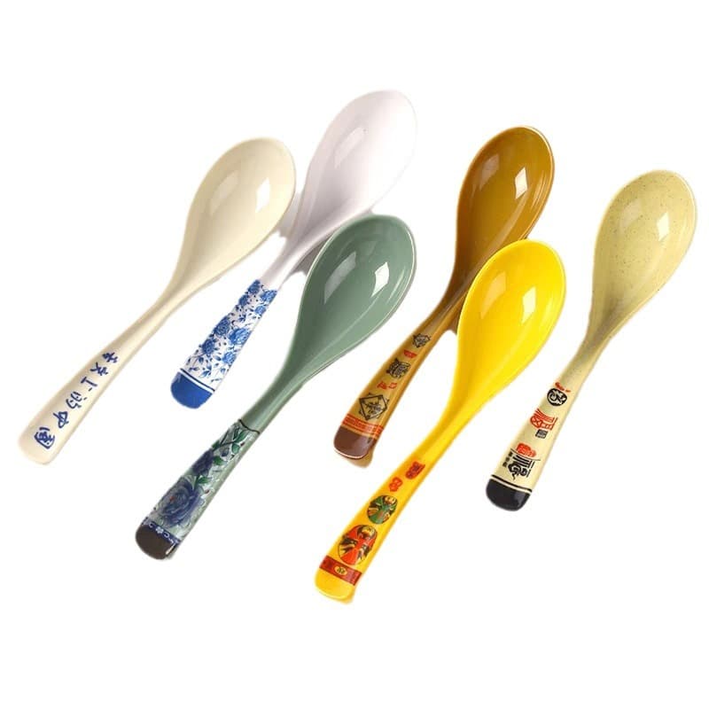 Polishing Commercial Bantamine Spoon wholesale long -handled turtle shell spoon breakfast small soup spoon Japanese first -class tone spoon 5
