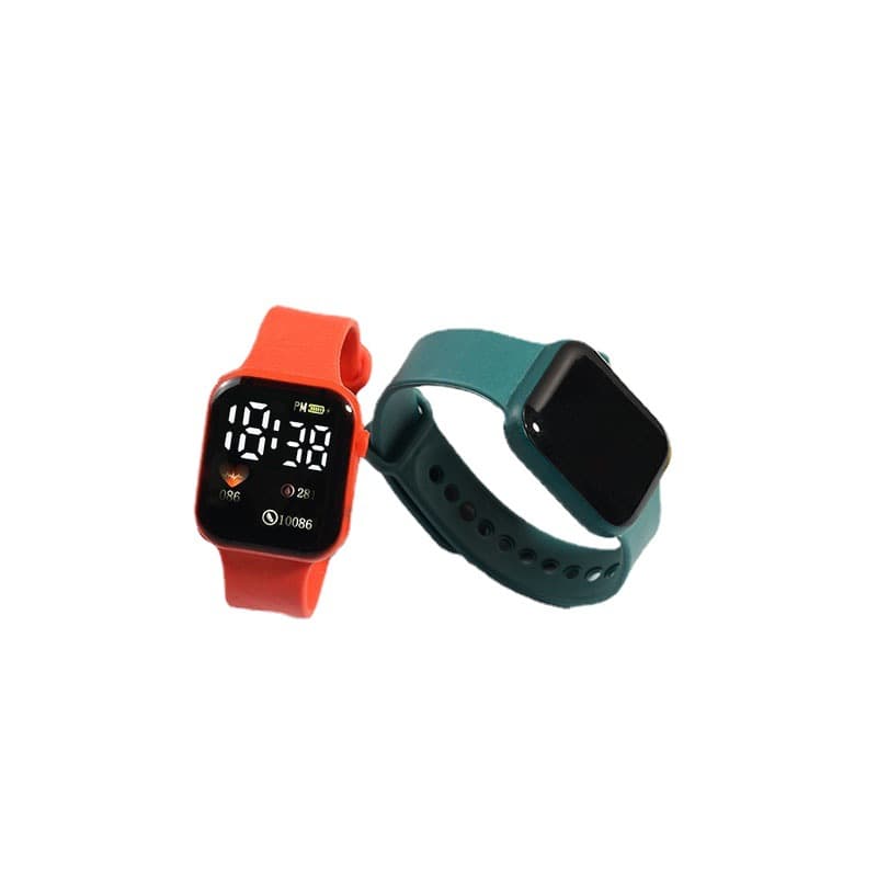 Apple, electronic children's square waterproof watch for leisure, (Physicals) 5