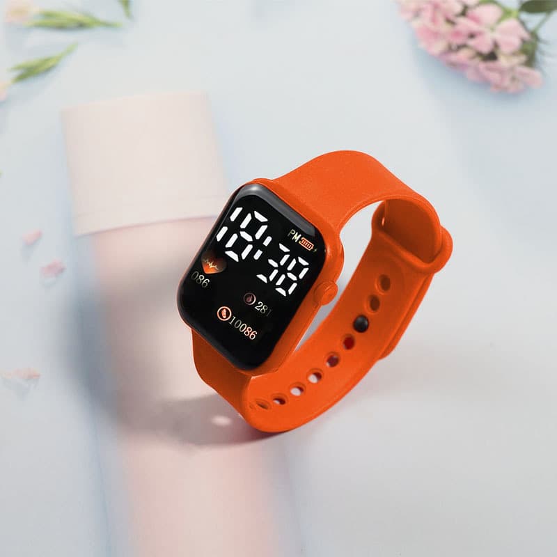 Apple, electronic children's square waterproof watch for leisure, (Physicals) 7