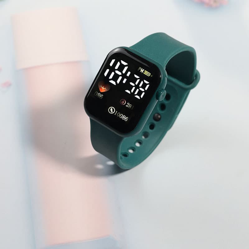 Apple, electronic children's square waterproof watch for leisure, (Physicals) 10