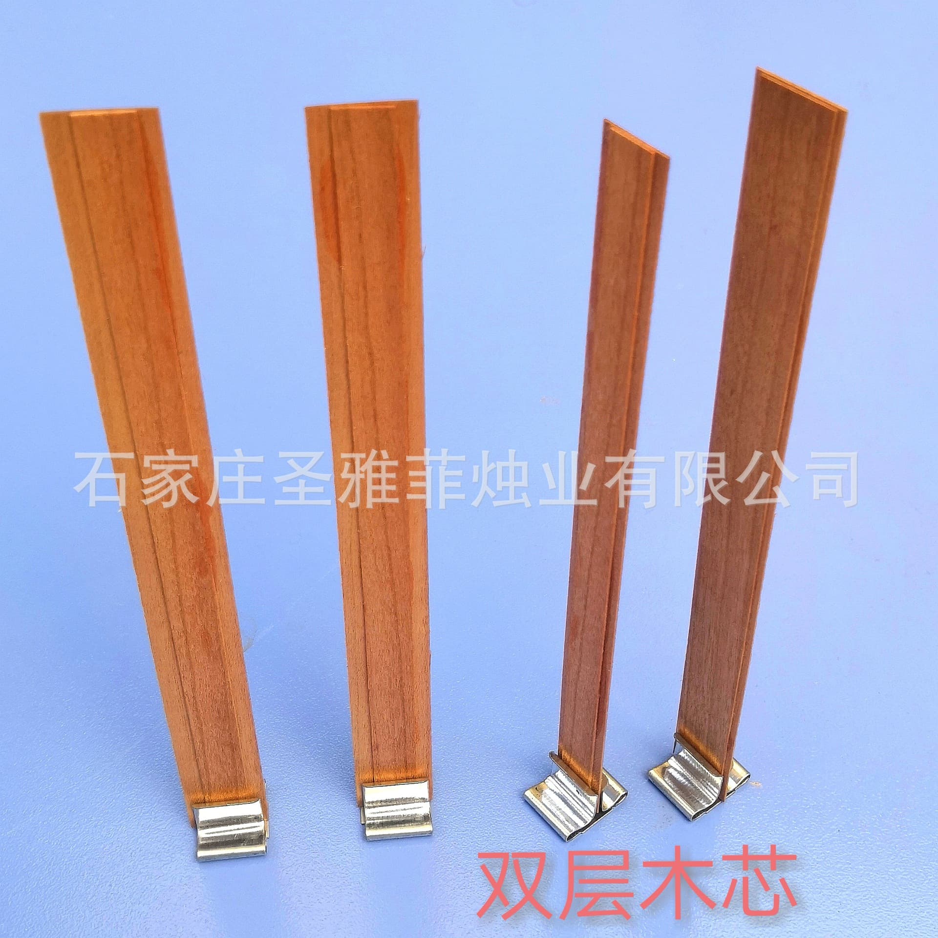 Double -layer wood core candle core wooden core logic two pieces of wood core aroma candle smoke smokeless wooden candle core 2