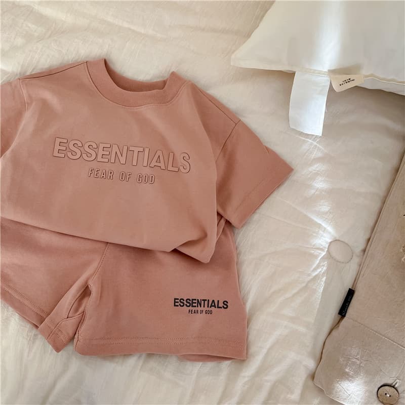 Sports suit, summer children's short sleeve T-shirt for men and women, shorts, set 3