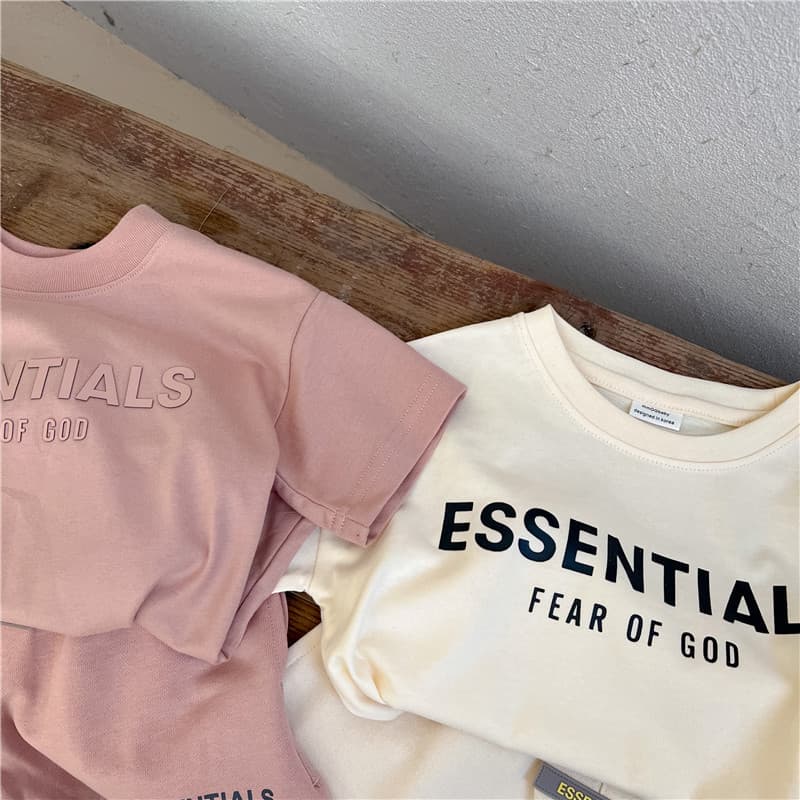 Sports suit, summer children's short sleeve T-shirt for men and women, shorts, set 4
