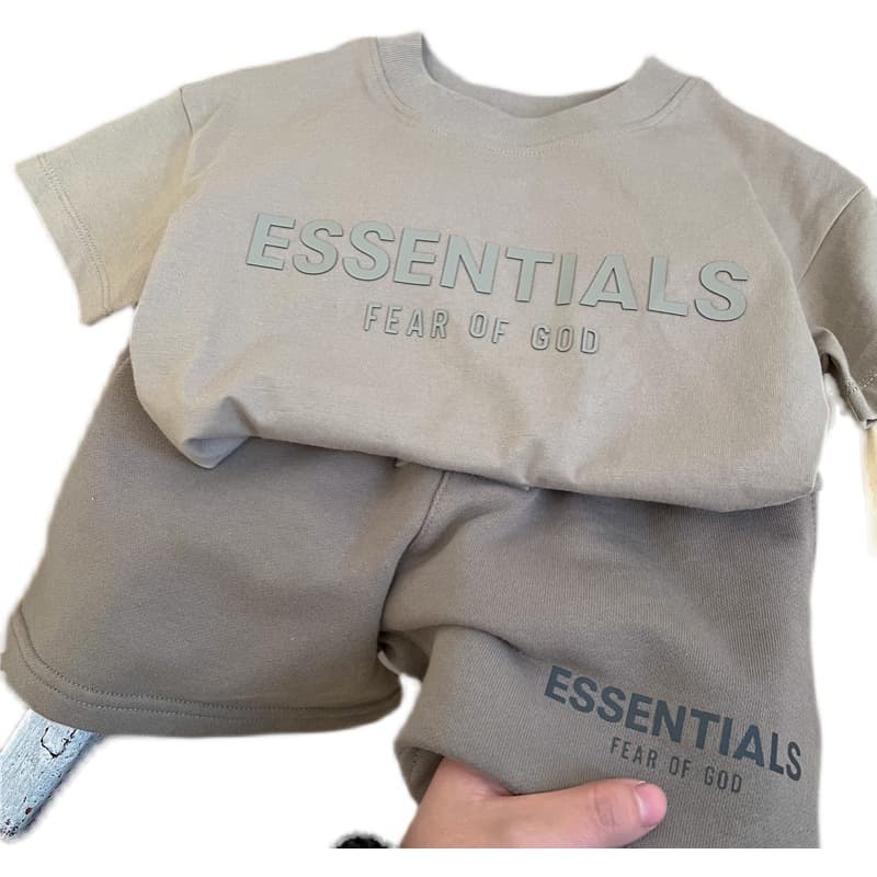 Sports suit, summer children's short sleeve T-shirt for men and women, shorts, set 5