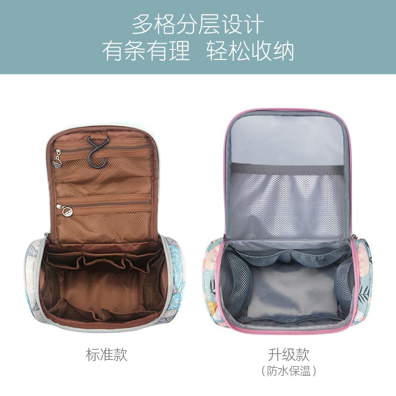 Handheld children's shoulder bag for mother and baby to go out, feeding bottle, storage system 3