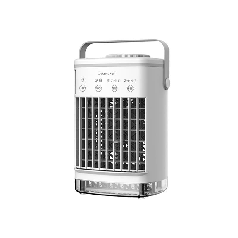 Factory direct sales mini cooling fan USB air conditioning fan small water cooling fan spray fan desktop air cooler 5