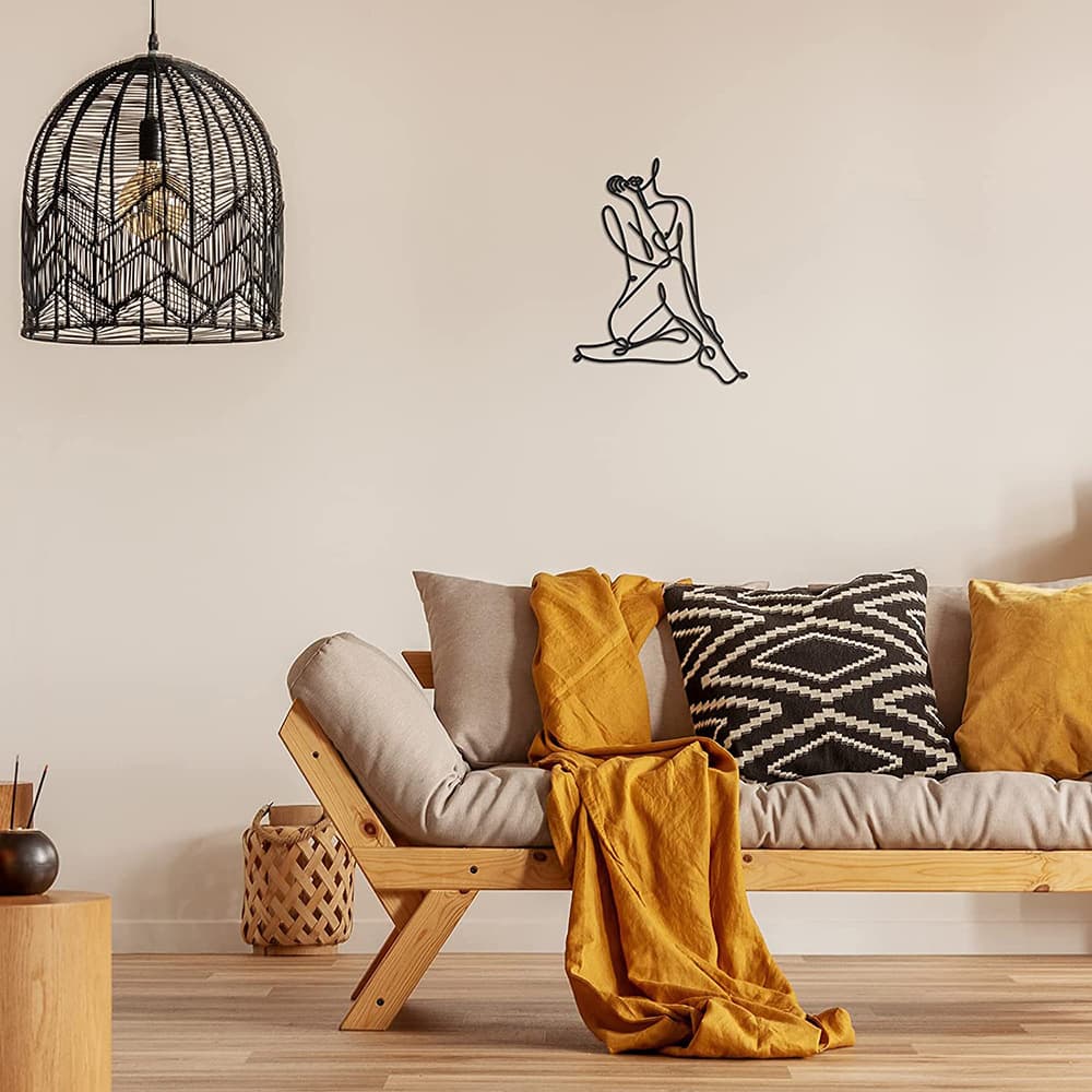 Abstract Home Minimalist Line Art Metal Wall Decor 2