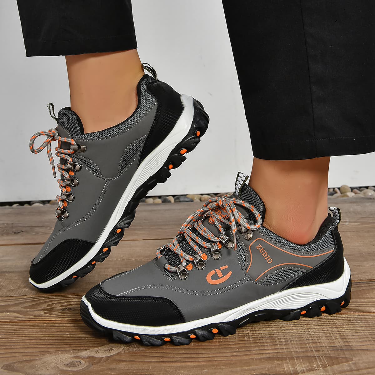 2023 Spring and Autumn Cross-border Large Size Outdoor Hiking Shoes Men's Non-Slip Travel Shoes Outdoor Adventure Camping Hiking Shoes Men 3