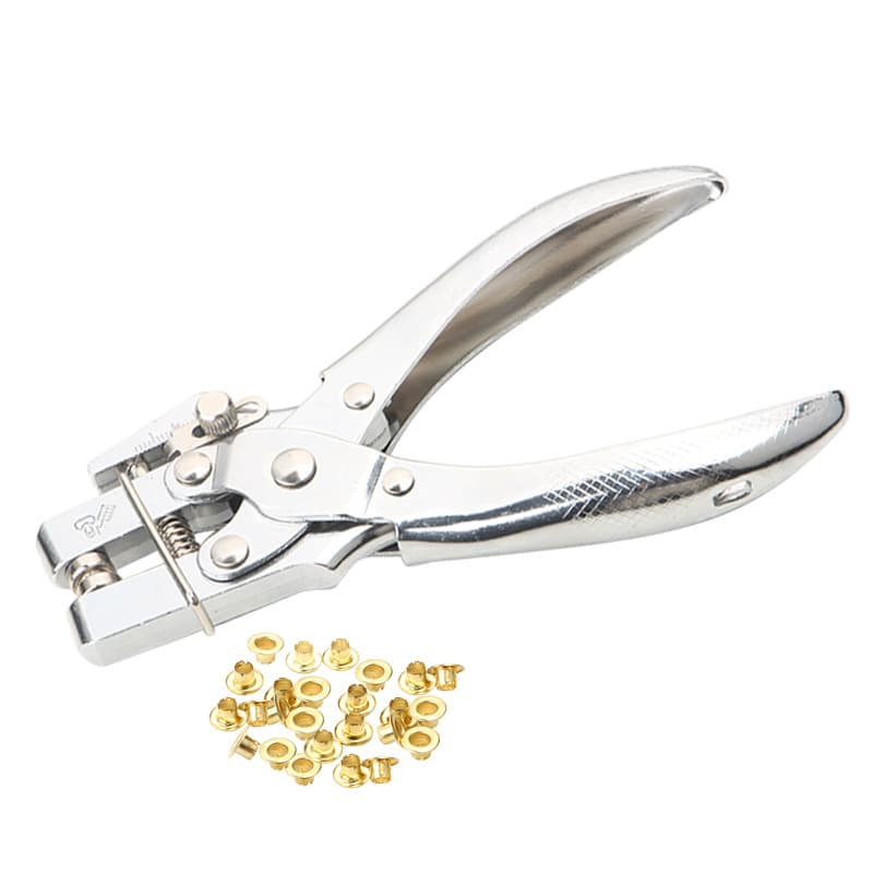 Protective ring punching machine Qi Eye Ding Metal Protection Porch Porch Tag Card Bandling Pressing Single Pole Round Pole Eye 5
