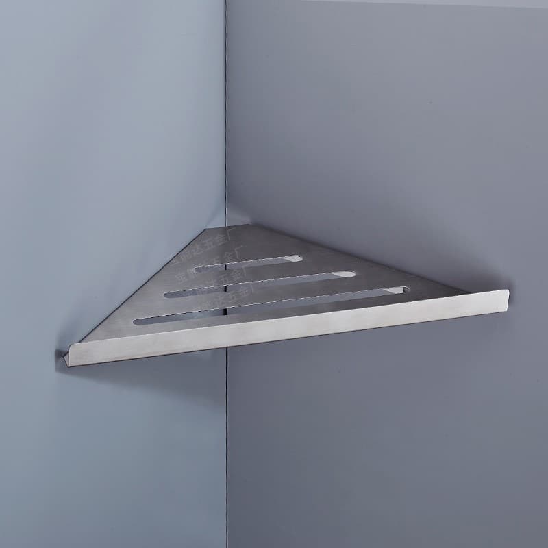 Engineering Hotel Shower Triangle 304 Stainless Steel Wall Corner Storage Bathroom Corner Corner Stroke Stroke Stroke Fit 4