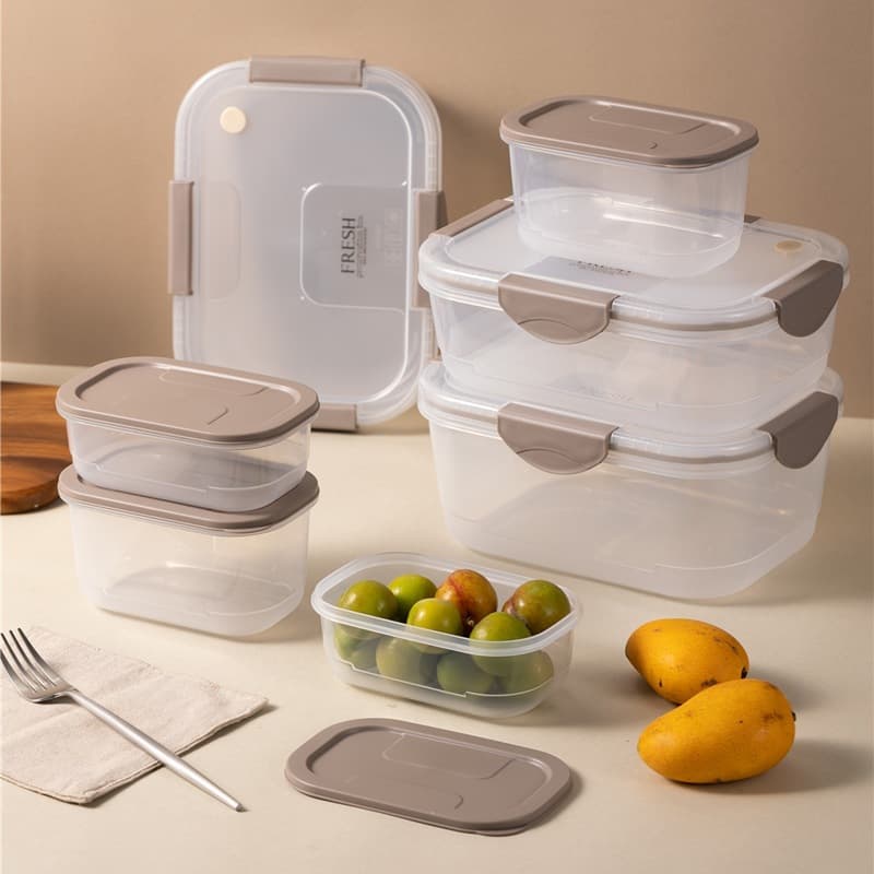 Refrigerator storage box kitchen fruit leakage sealing fresh -keeping box can be frozen -frozen food -grade plastic box suit 1