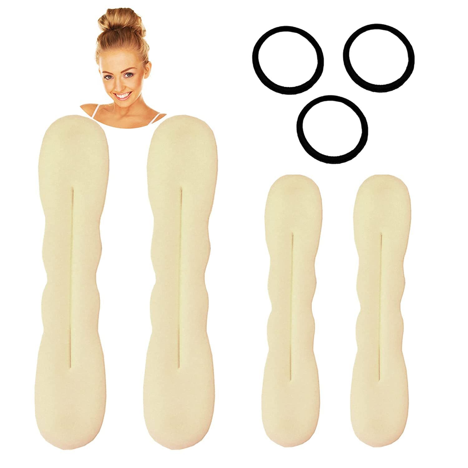Hair accessories hair sponge plate hair accessories 2 big 2 small popping ball head shape 2