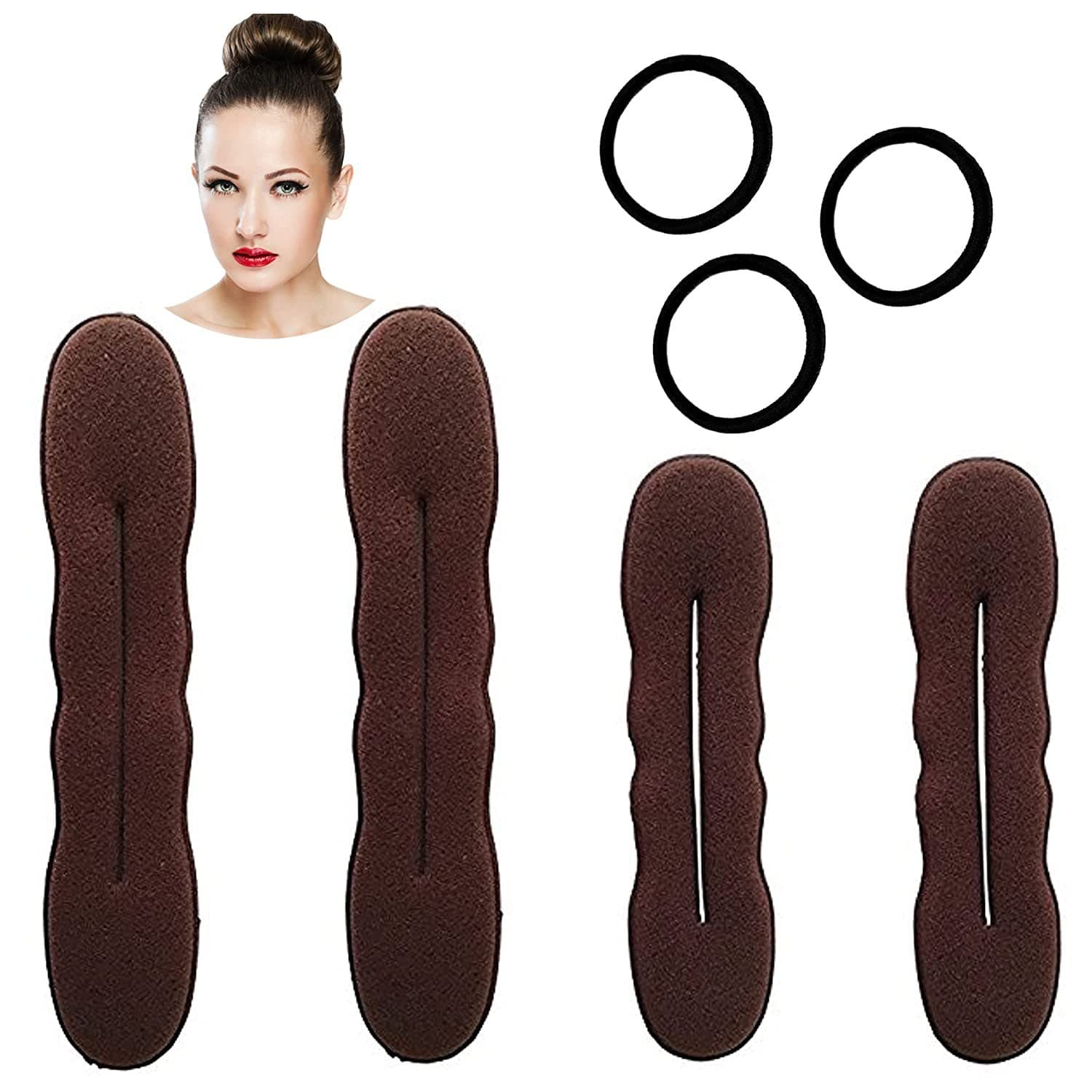 Hair accessories hair sponge plate hair accessories 2 big 2 small popping ball head shape 1