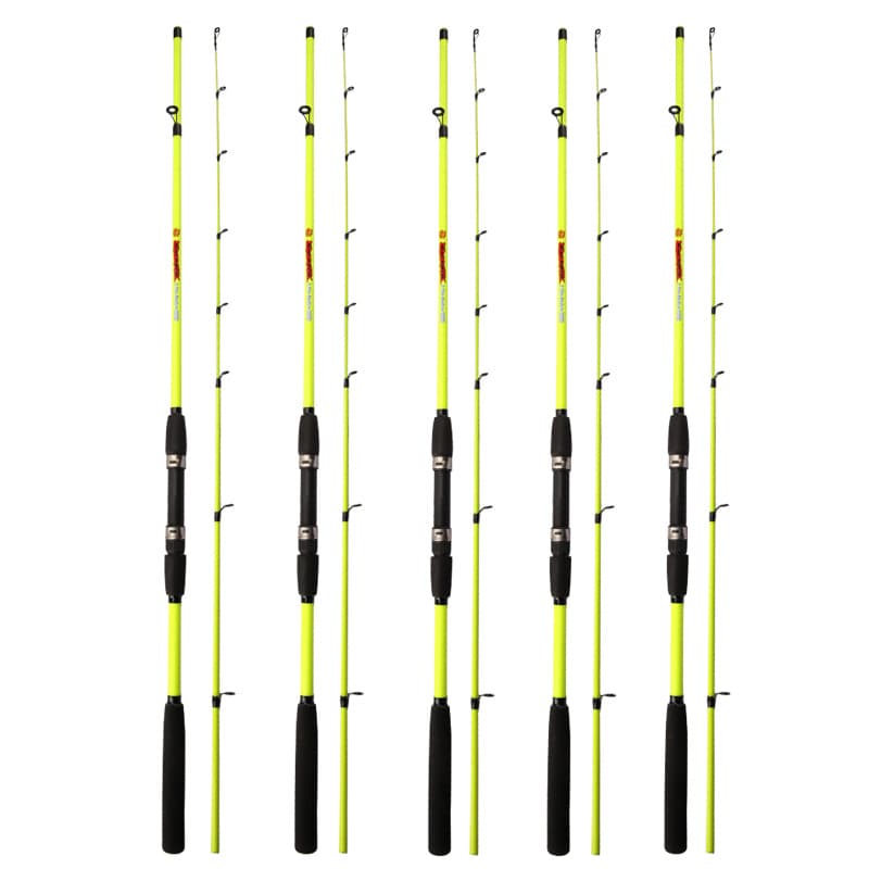 Sea raft pole road, soft tail raft mm, dragon phoenix tail plug -in rod fishing rod foreign trade fishing rod 5