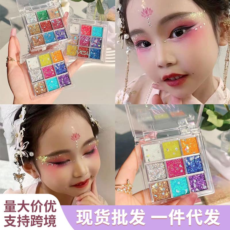 Eyeshadow palette, glue, gel, self-adhesive eye shadow, without glue