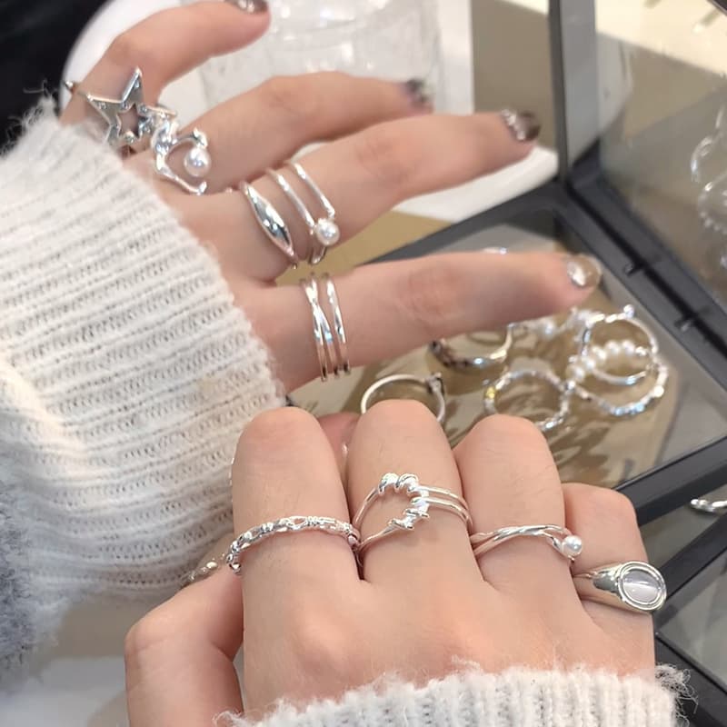 Accessory, nail decoration, small design ring, elastic strap, high-quality style, simple and elegant design 4
