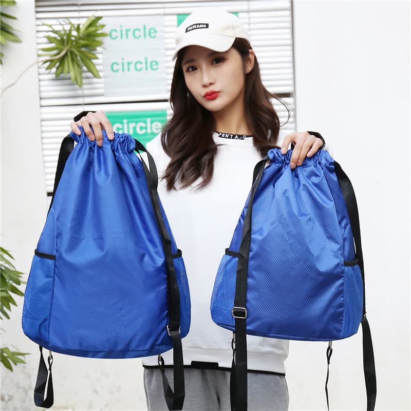 Bag, capacious basketball sports backpack for men and women, oxford cloth, drawstring, with your logo imprint 3