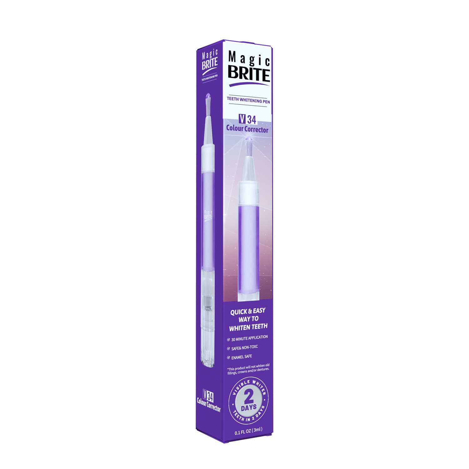 V34 Purple Teeth Toning Pen - Stain Removal & Oral Care 5