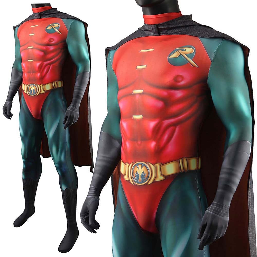 Batman Forever Robin Halloween Clothes Cos Costume Cosplay Cosplay Costume Jumpsuit 5
