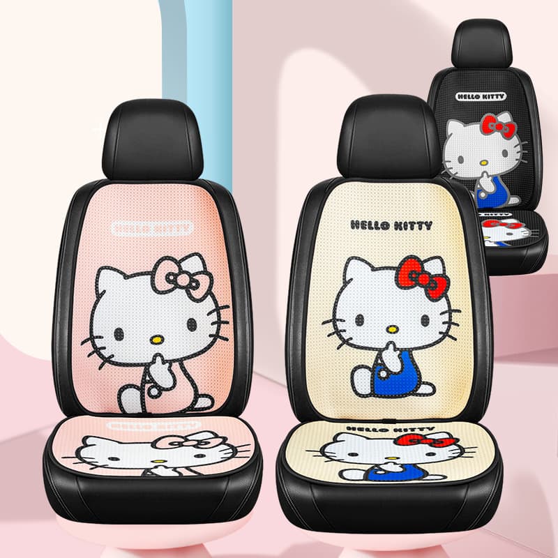 Cartoon travel card case, pillow, universal cute seat, breathable non-slip set for office, 3 piece set 1