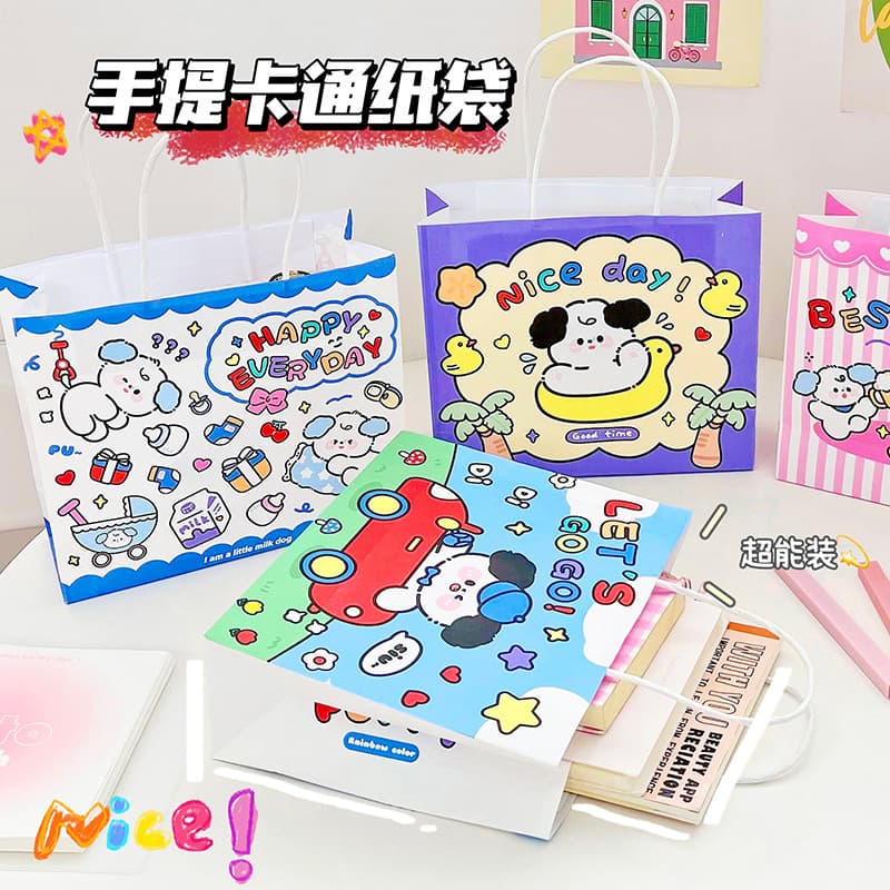 Genuine cartoon cute linen bag, pack, Birthday gift