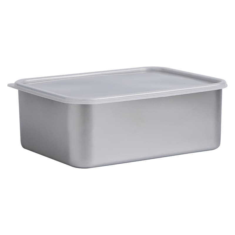 304 Stainless Steel Fresh Box Food Grade Sealing Box Refrigerator Food Flowers Fresh and Frozen Large Capacity Storage Box 5