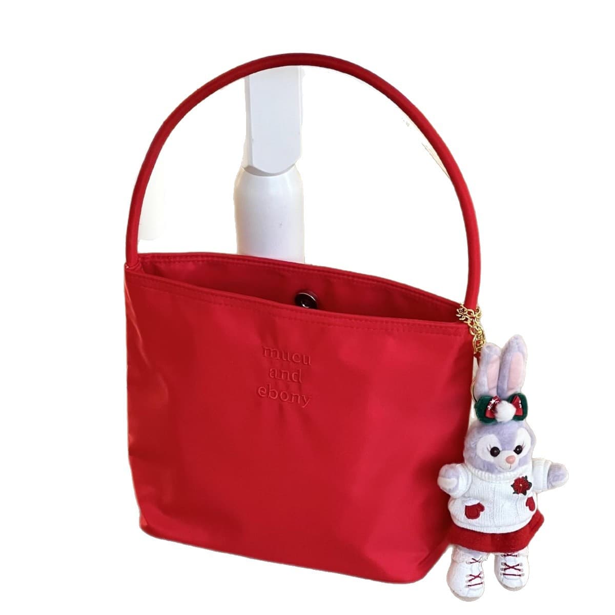 Korean much and eboy2026 new bucket bag women's simple casual versatile handbag nylon armpit 5