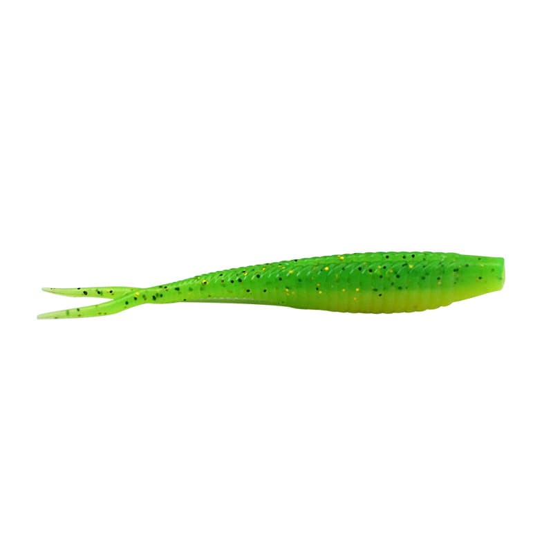 Luya Fake Bait Cut Tail Fork Soft Lure with Lead Hook 5