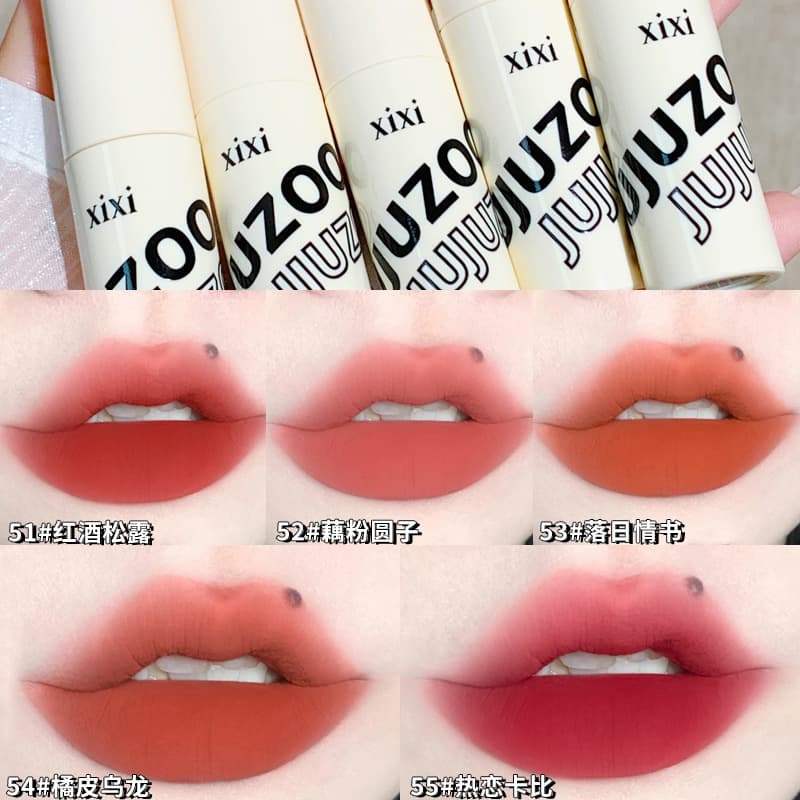 Makeup primer, smooth mousse, matte lipstick, lip gloss, translucent shading 2