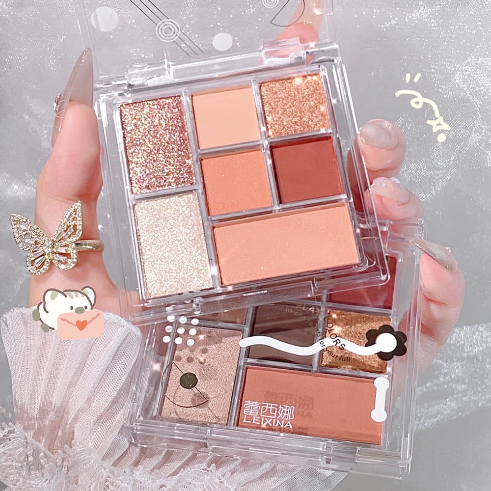 Transparent matte eyeshadow palette for contouring, universal contouring palette, earth tones 3