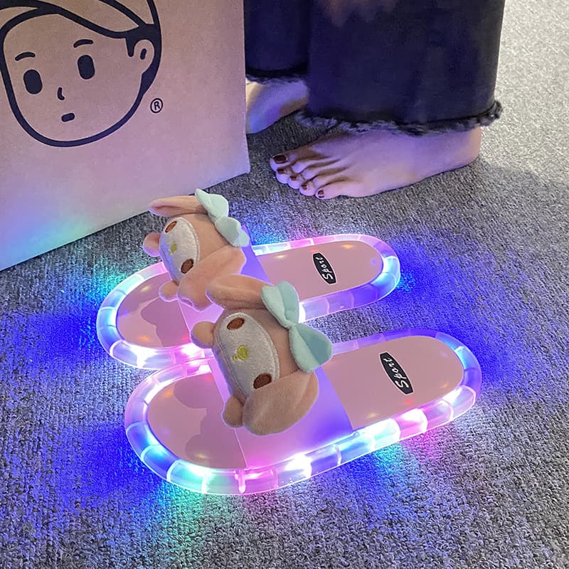 Neon non-slip cartoon slippers, internet celebrity